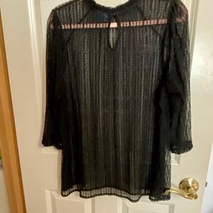 Plus size lace top.